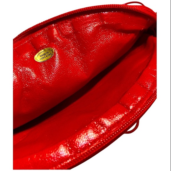 Vintage 70s Exotic Red Mesh Evening Bag - Picture 4 of 9